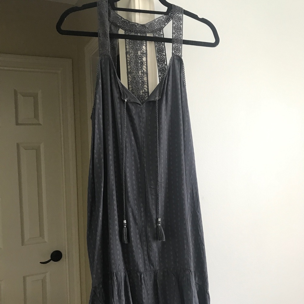 American Eagle Outfitters navy detailed dress